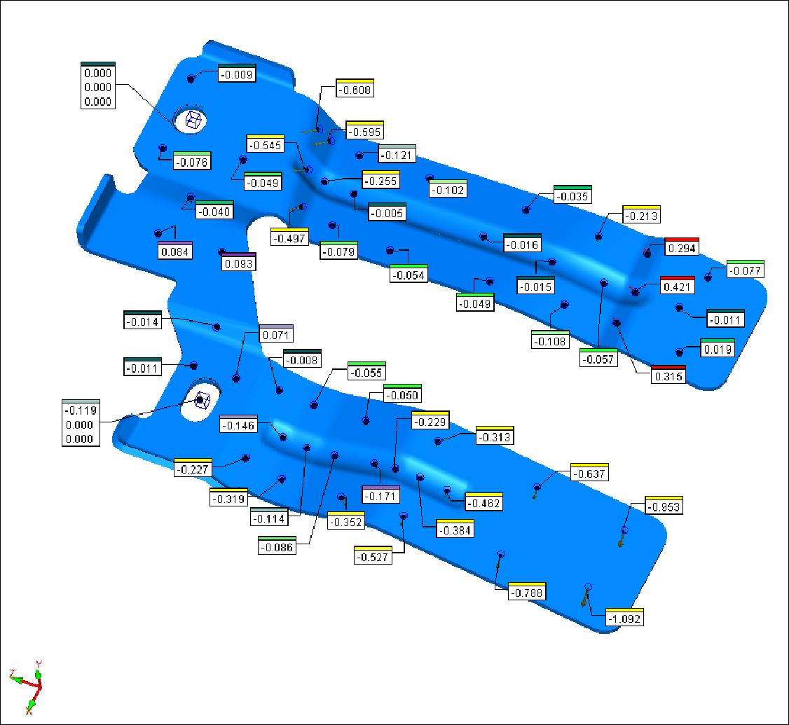 基于數(shù)模的鈑金件測量過程分享(圖5) 基于數(shù)模的鈑金件測量過程分享(圖5)